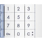 BTICINO - Frontblende Zehnertastatur Allwhite