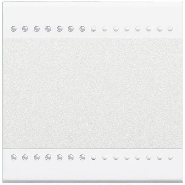 BTICINO - MyHOME-Wippe ohne Symbol für LIVINGLIGHT, 2-modulig, Farbe: Weiß