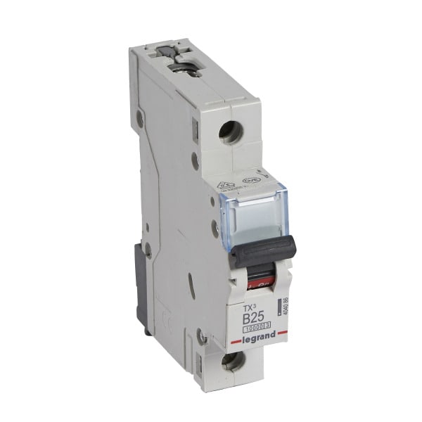 LEGRAND - TX3 Leitungsschutzschalter B-Charakteristik, 25A, 1-polig, 10kA,230/400VAC, 1TE