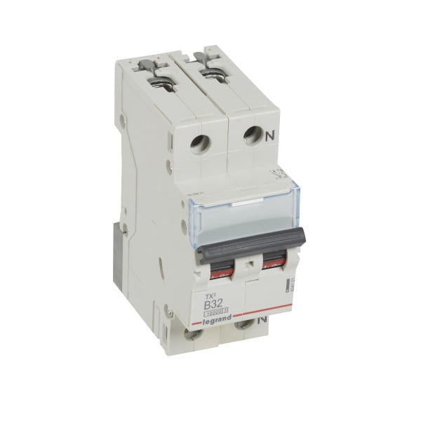 LEGRAND - TX3 Leitungsschutzschalter B-Charakteristik, 32A,1-polig+N,10kA,230VAC,2TE