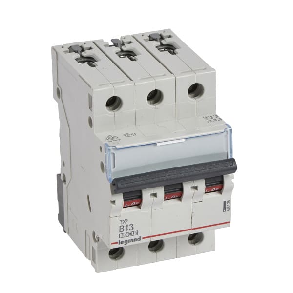 LEGRAND - TX3 Leitungsschutzschalter B-Charakteristik, 13A, 3-polig, 10kA, 400VAC, 3TE