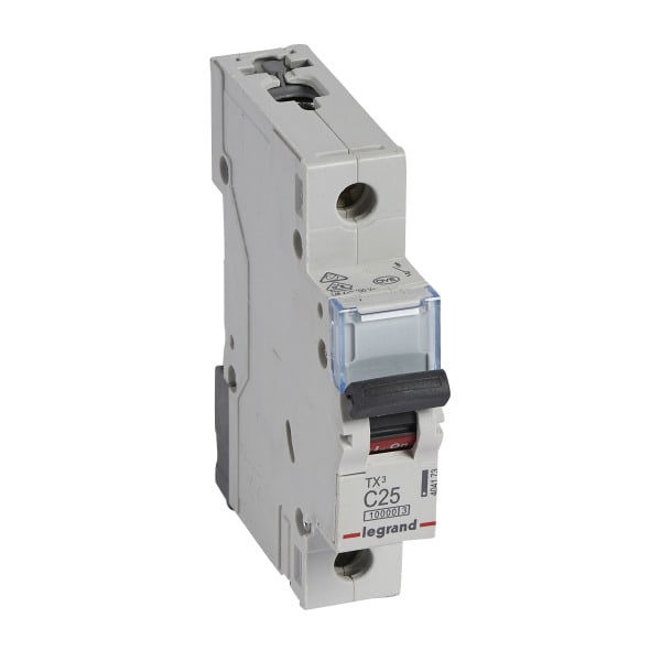 LEGRAND - TX3 Leitungsschutzschalter C-Charakteristik, 25A, 1-polig, 10kA,230/400VAC, 1TE