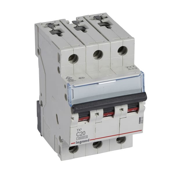 LEGRAND - TX3 Leitungsschutzschalter C-Charakteristik, 20A, 3-polig, 10kA, 400VAC, 3TE