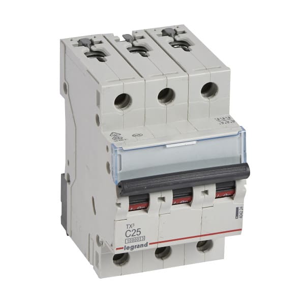 LEGRAND - TX3 Leitungsschutzschalter C-Charakteristik, 25A, 3-polig, 10kA, 400VAC, 3TE