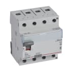 LEGRAND - TX3 Fehlerstromschutzschalter 63A, 4-polig, 30mA, Typ A, 400VAC, 4TE