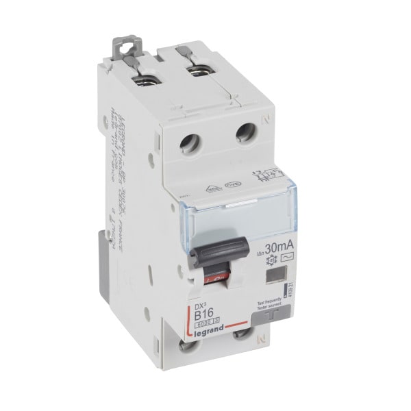 LEGRAND - DX3 FILS B16A 1P+N 6KA 30MA AC