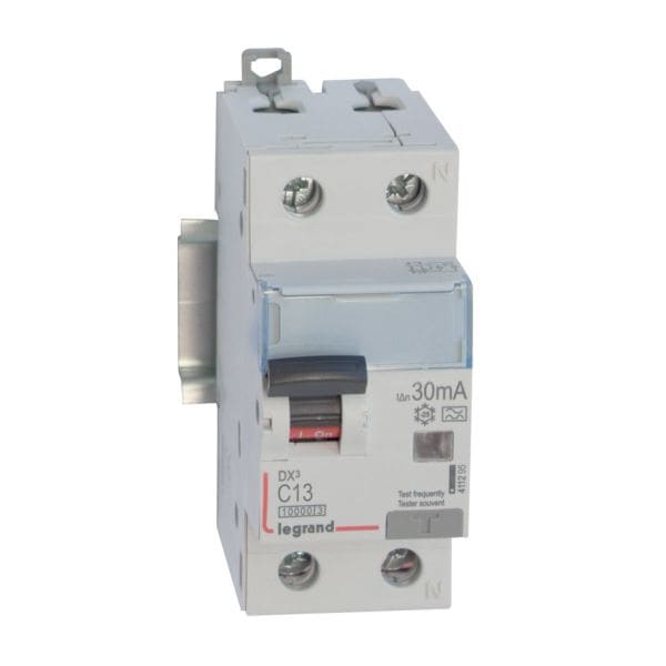LEGRAND - DX3 FI/LS-Schalter C-Charakteristik, 13A, 1P+N, 10kA, 30mA, Typ A, 230VAC, 2TE