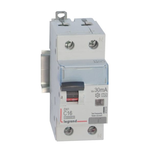 LEGRAND - DX3 FI/LS-Schalter C-Charakteristik, 16A, 1P+N, 10kA, 30mA, Typ A, 230VAC, 2TE