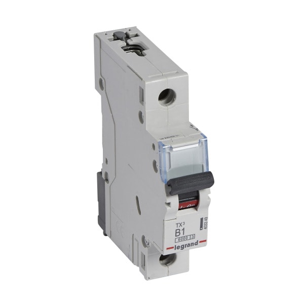 LEGRAND - TX3 Leitungsschutzschalter B-Charakteristik, 1A, 1-polig, 6kA, 230/400VAC, 1TE