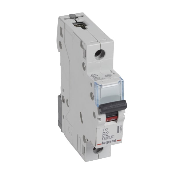 LEGRAND - TX3 Leitungsschutzschalter B-Charakteristik, 2A, 1-polig, 6kA, 230/400VAC, 1TE