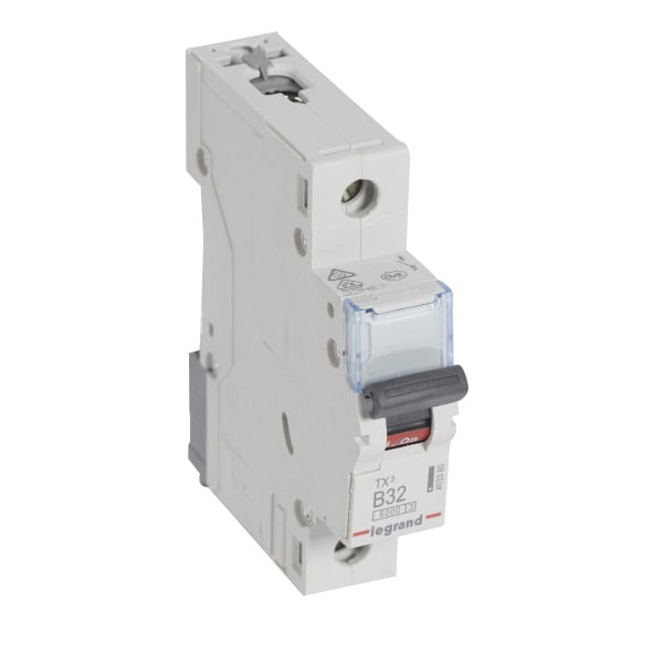LEGRAND - TX3 Leitungsschutzschalter B-Charakteristik, 32A, 1-polig, 6kA, 230/400VAC, 1TE