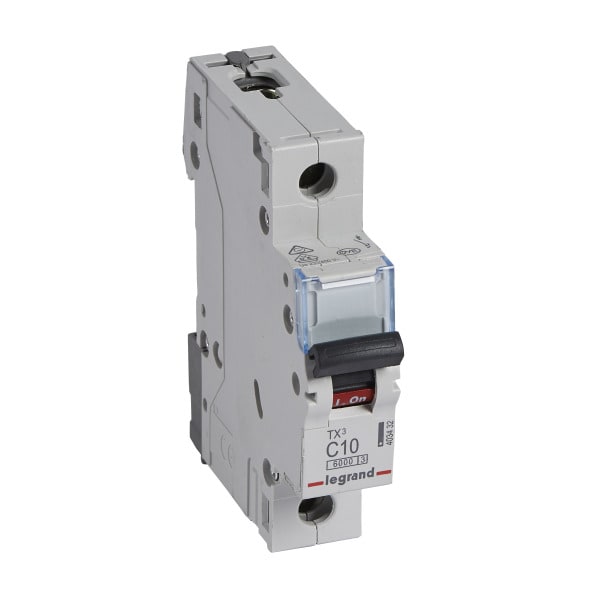 LEGRAND - TX3 Leitungsschutzschalter C-Charakteristik, 10A, 1-polig, 6kA, 230/400VAC, 1TE