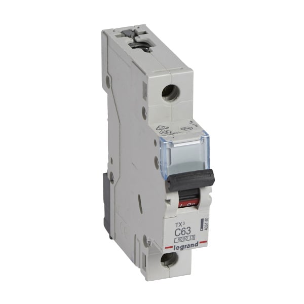 LEGRAND - TX3 Leitungsschutzschalter C-Charakteristik, 63A, 1-polig, 6kA, 230/400VAC, 1TE