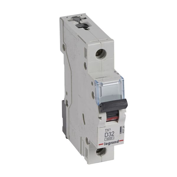 LEGRAND - TX3 Leitungsschutzschalter D-Charakteristik, 32A, 1-polig, 6kA, 230/400VAC, 1TE