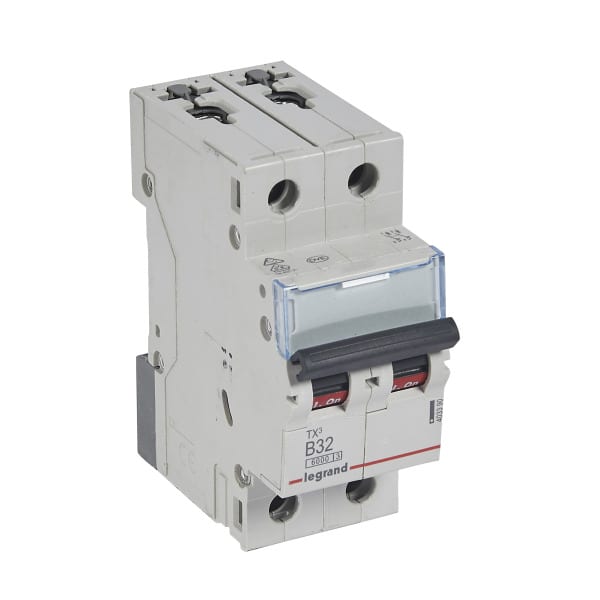LEGRAND - TX3 Leitungsschutzschalter B-Charakteristik, 32A, 2-polig, 6kA, 400VAC, 2TE