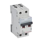 LEGRAND - TX3 Leitungsschutzschalter C-Charakteristik, 2A, 2-polig, 6kA, 400VAC, 2TE