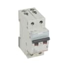 LEGRAND - TX3 Leitungsschutzschalter C-Charakteristik, 4A, 2-polig, 6kA, 400VAC, 2TE