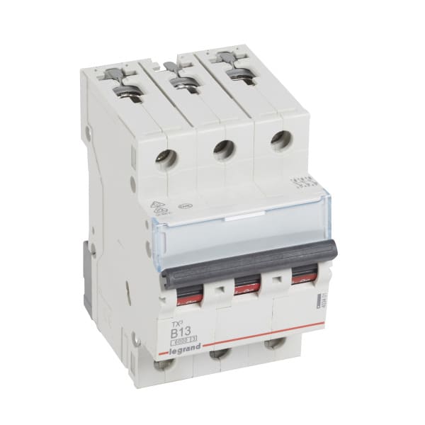LEGRAND - TX3 Leitungsschutzschalter B-Charakteristik, 13A, 3-polig, 6kA, 400VAC, 3TE