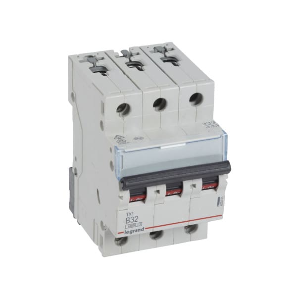 LEGRAND - TX3 Leitungsschutzschalter B-Charakteristik, 32A, 3-polig, 6kA, 400VAC, 3TE