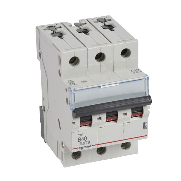 LEGRAND - TX3 Leitungsschutzschalter B-Charakteristik, 40A, 3-polig, 6kA, 400VAC, 3TE
