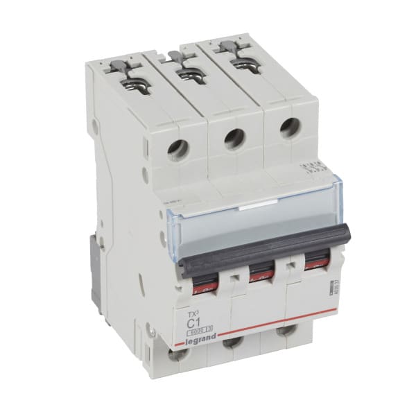 LEGRAND - TX3 Leitungsschutzschalter C-Charakteristik, 1A, 3-polig, 6kA, 400VAC, 3TE