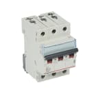 LEGRAND - TX3 Leitungsschutzschalter D-Charakteristik, 0,5A, 3-polig, 6kA, 400VAC, 3TE