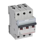 LEGRAND - TX3 Leitungsschutzschalter D-Charakteristik, 1A, 3-polig, 6kA, 400VAC, 3TE