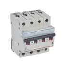 LEGRAND - TX3 Leitungsschutzschalter B-Charakteristik, 2A, 4-polig, 6kA, 400VAC, 4TE