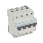 LEGRAND - TX3 Leitungsschutzschalter B-Charakteristik, 3A, 4-polig, 6kA, 400VAC, 4TE
