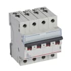 LEGRAND - TX3 Leitungsschutzschalter B-Charakteristik, 4A, 4-polig, 6kA, 400VAC, 4TE