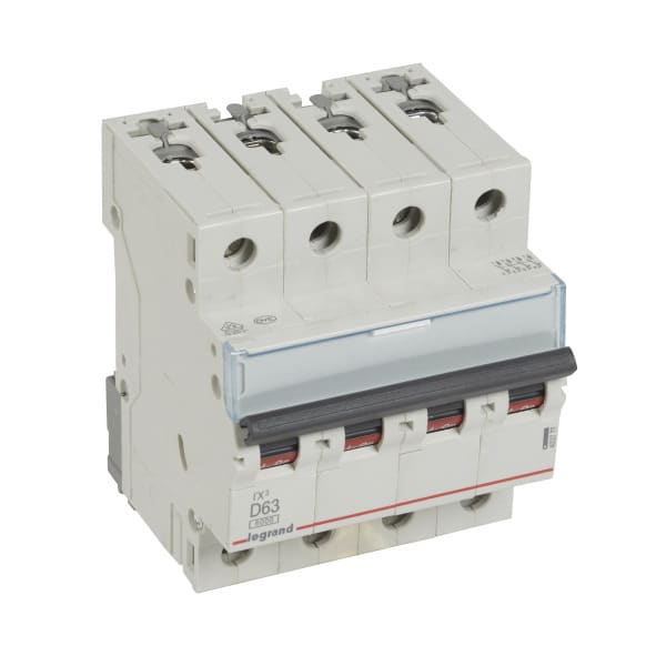 LEGRAND - TX3 Leitungsschutzschalter D-Charakteristik, 63A, 4-polig, 6kA, 400VAC, 4TE