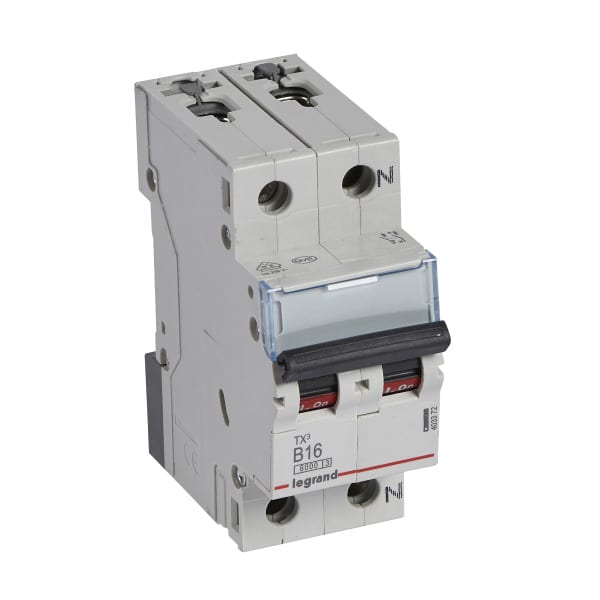 LEGRAND - TX3 Leitungsschutzschalter B-Charakteristik, 16A, 1-polig+N, 6kA, 230VAC, 2TE