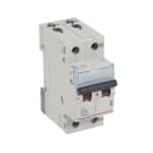 LEGRAND - TX3 Leitungsschutzschalter C-Charakteristik, 20A, 1-polig+N,6kA, 230VAC, 2TE
