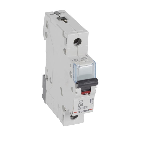 LEGRAND - TX3 Leitungsschutzschalter B-Charakteristik, 4A, 1-polig, 10kA,230/400VAC, 1TE