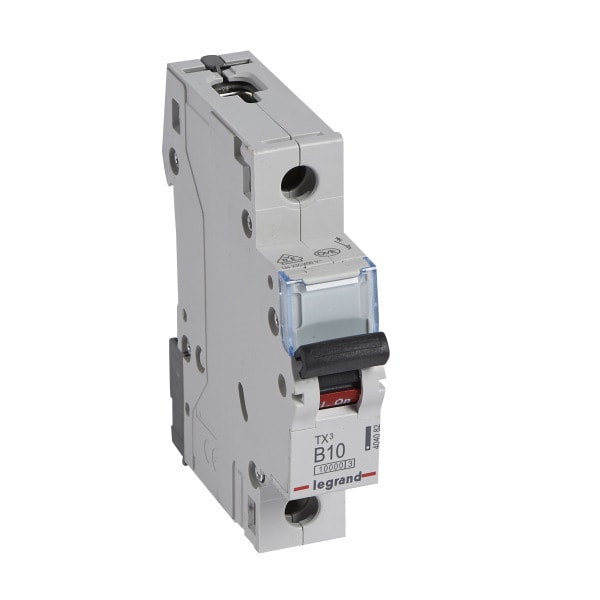 LEGRAND - TX3 Leitungsschutzschalter B-Charakteristik, 10A, 1-polig, 10kA,230/400VAC, 1TE