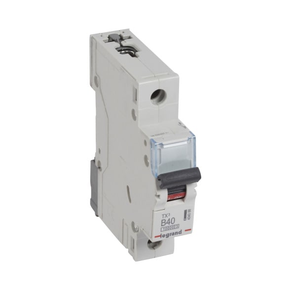 LEGRAND - TX3 Leitungsschutzschalter B-Charakteristik, 40A, 1-polig, 10kA,230/400VAC, 1TE