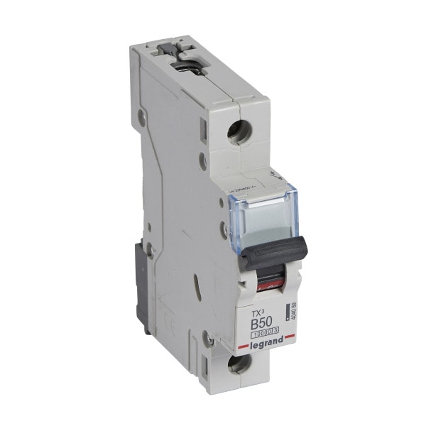 LEGRAND - TX3 Leitungsschutzschalter B-Charakteristik, 50A, 1-polig, 10kA,230/400VAC, 1TE