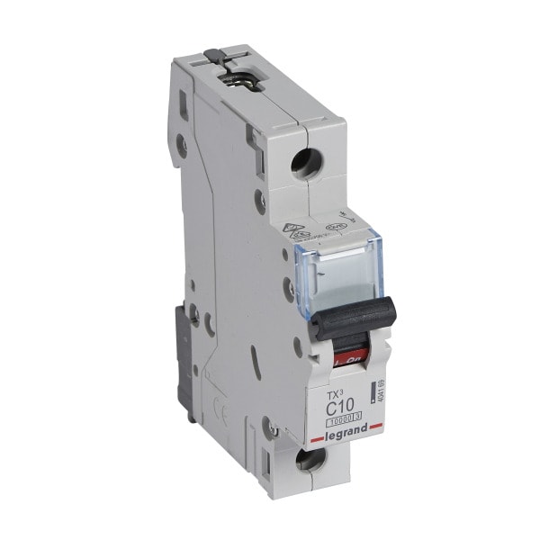 LEGRAND - TX3 Leitungsschutzschalter C-Charakteristik, 10A, 1-polig, 10kA,230/400VAC, 1TE