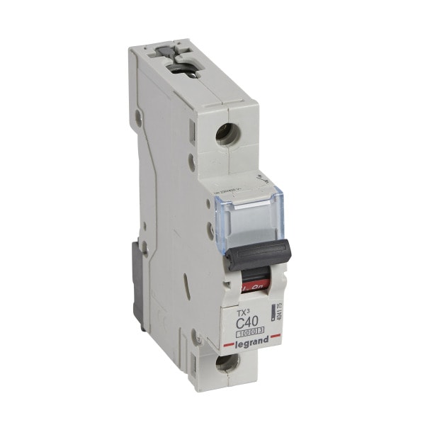 LEGRAND - TX3 Leitungsschutzschalter C-Charakteristik, 40A, 1-polig, 10kA,230/400VAC, 1TE