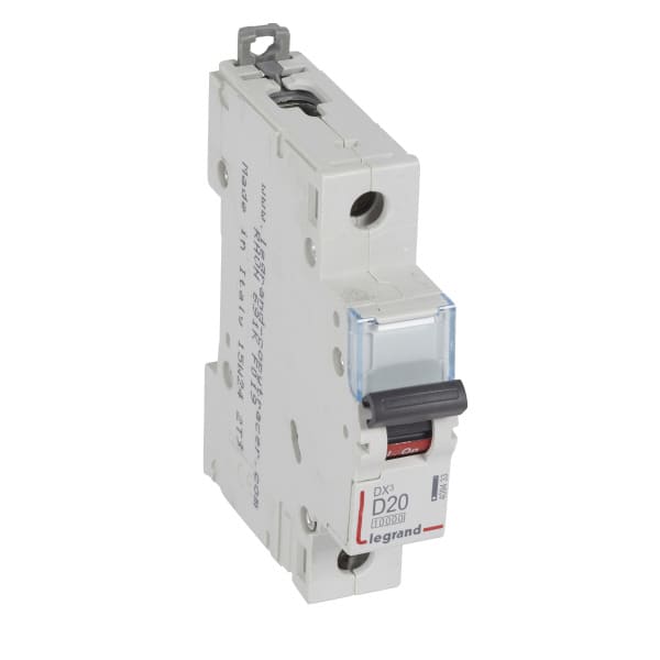 LEGRAND - DX3 Leitungsschutzschalter D-Charakteristik, 20A, 1-polig, 10kA,230/400VAC, 1TE
