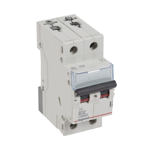 LEGRAND - TX3 Leitungsschutzschalter B-Charakteristik, 32A, 2-polig, 10kA, 400VAC, 2TE