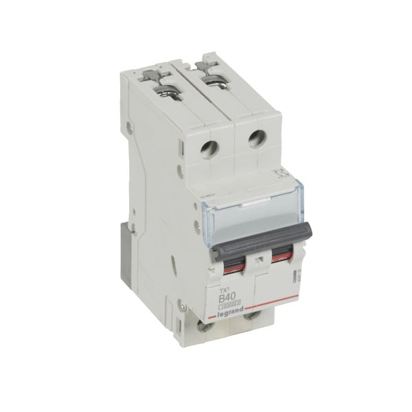LEGRAND - TX3 Leitungsschutzschalter B-Charakteristik, 40A, 2-polig, 10kA, 400VAC, 2TE