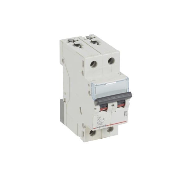 LEGRAND - TX3 Leitungsschutzschalter C-Charakteristik, 0,5A, 2-polig, 10kA, 400VAC, 2TE