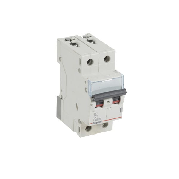 LEGRAND - TX3 Leitungsschutzschalter C-Charakteristik, 1A, 2-polig, 10kA, 400VAC, 2TE