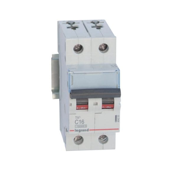 LEGRAND - TX3 Leitungsschutzschalter C-Charakteristik, 16A, 2-polig, 10kA, 400VAC, 2TE