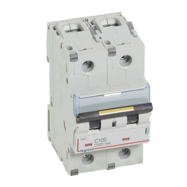LEGRAND - DX3 Leitungsschutzschalter C-Charakteristik, 100A, 2-polig, 10kA, 400VAC, 3TE