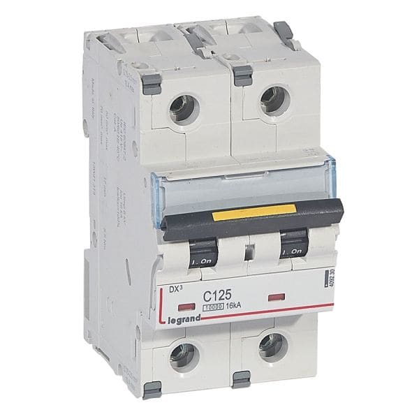 LEGRAND - DX3 Leitungsschutzschalter C-Charakteristik, 125A, 2-polig, 10kA, 400VAC, 3TE