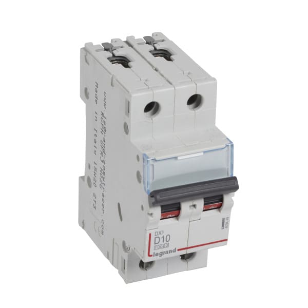 LEGRAND - DX3 Leitungsschutzschalter D-Charakteristik, 10A, 2-polig, 10kA, 400VAC, 2TE