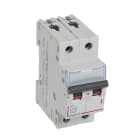 LEGRAND - DX3 Leitungsschutzschalter D-Charakteristik, 10A, 2-polig, 10kA, 400VAC, 2TE