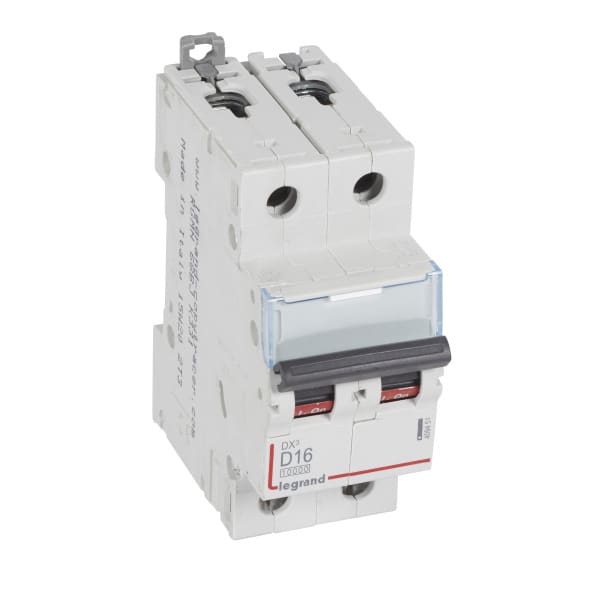 LEGRAND - DX3 Leitungsschutzschalter D-Charakteristik, 16A, 2-polig, 10kA, 400VAC, 2TE